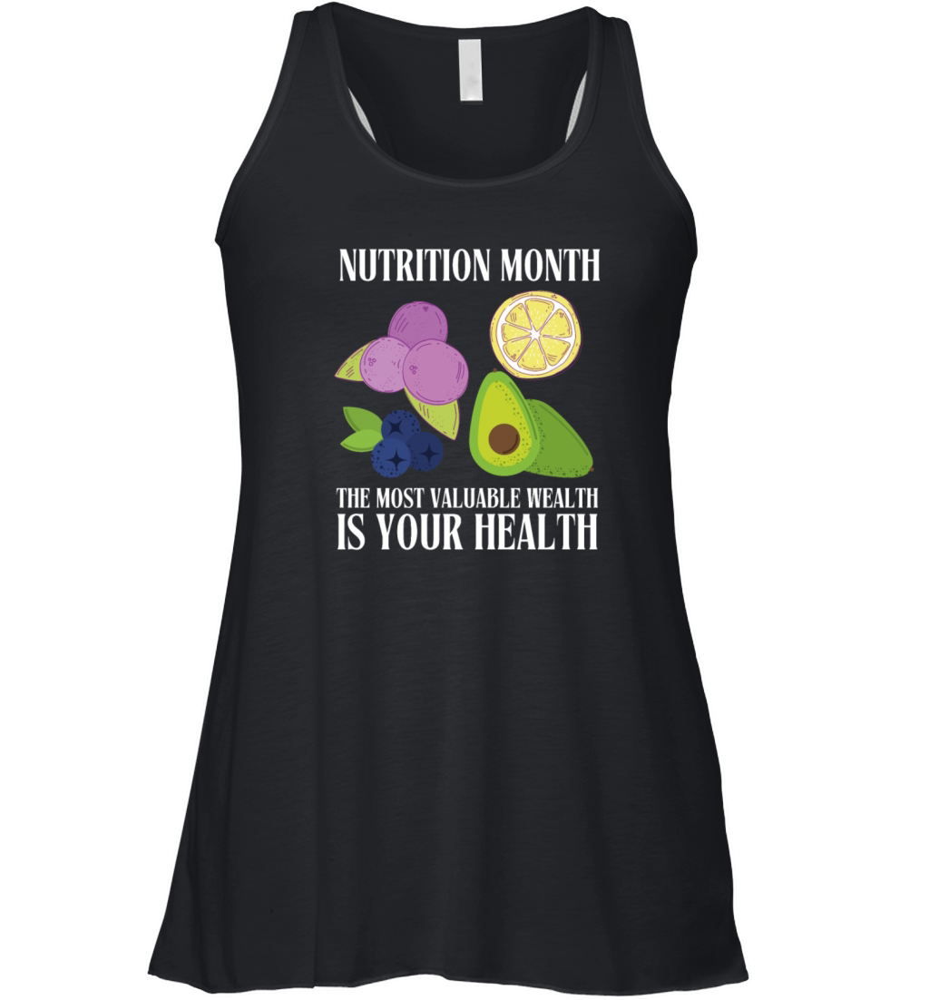 Holistic Nutritionist National Nutrition Month Women's Flowy Tank Top