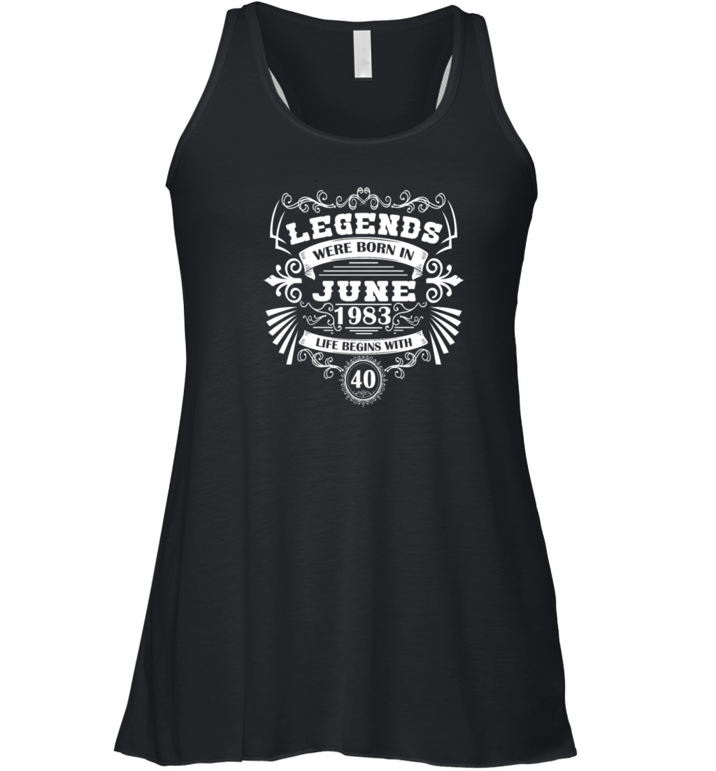Legend 40 June 1983 Vintage Women's Flowy Tank Top