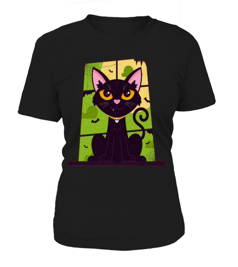 Cat Daddy Black Cat Vintage Eighties Style Cat Women's T-Shirt