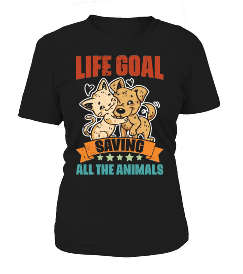 Vintage Veterinarian Life Goal For A Vet Med Women's T-Shirt