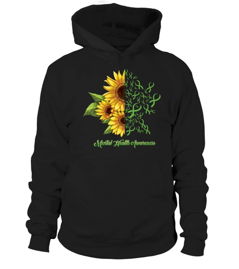 Sunflower May Green Mental Health Awareness Hoodie Unisex
