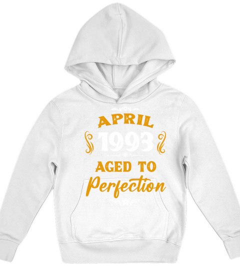 April 1993 Vintage Birthday Present Kids Hoodie