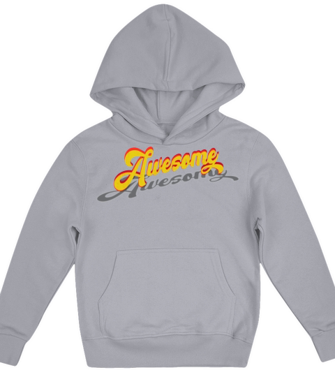 Awesome Vintage Lettering Kids Hoodie