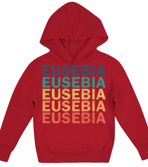 Eusebia Name T Shirt - Eusebia Vintage Retro Name Kids Hoodie