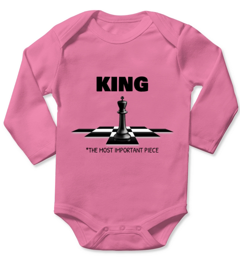 King The Most Important Piece Long Sleeve Baby One-Piece