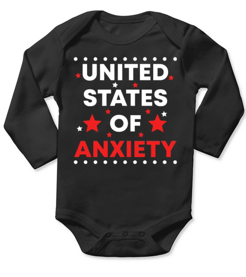 United States Of Anxiety Long Sleeve Baby One-Piece