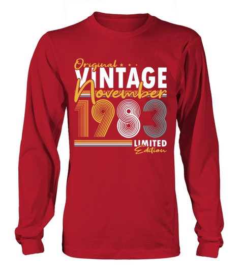 40th birthday november 1983 original 1983 Long sleeved Unisex