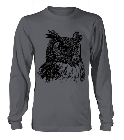 Elegant Vintage Forest Owl Long sleeved Unisex