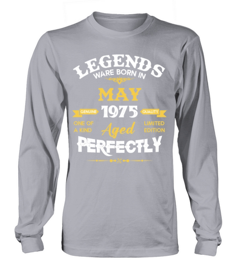 Vintage Aged To Perfection May 1975 Long sleeved Unisex