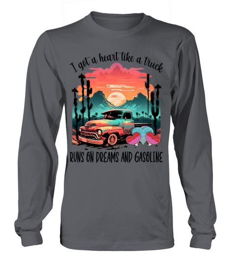 Western Sunset Cowgirl I Got A Heart Like A Truck Long sleeved Unisex