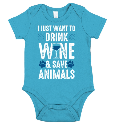 animal welfare wine Short Sleeve Baby One-Piece