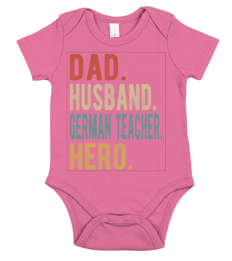 German Teacher Dad Husband Hero Short Sleeve Baby One-Piece