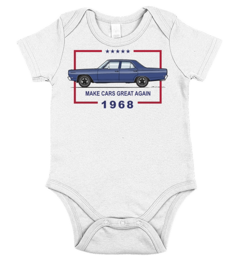 Great Again Medium Blue Short Sleeve Baby One-Piece