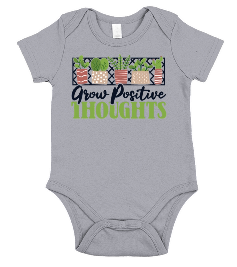 Grow Positive Thoughts Horticulture Ideas Short Sleeve Baby One-Piece