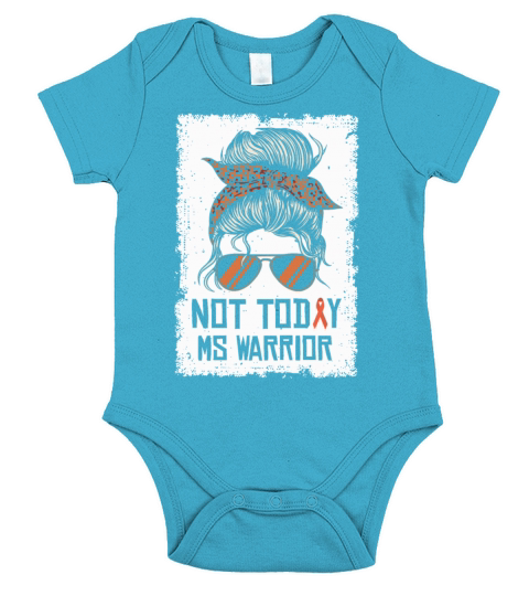 Not Today MS Warrior Short Sleeve Baby One-Piece
