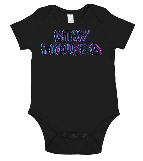 Stay Focused Short Sleeve Baby One-Piece