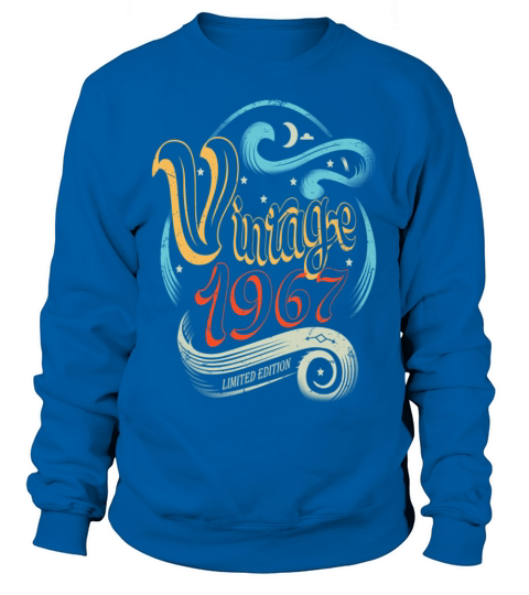 Vintage retro 1967 51st Birthday 51 Years Old 51 Sweatshirt Unisex