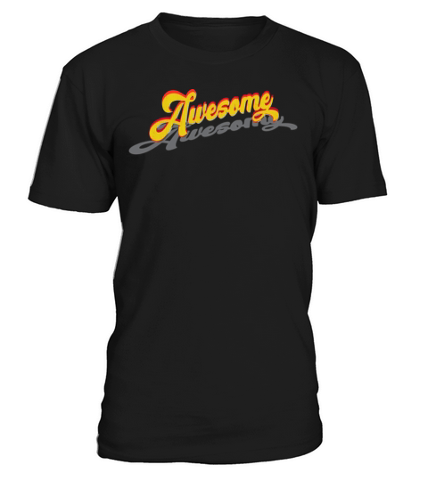 Awesome Vintage Lettering T-Shirt Unisex