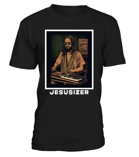 Jesusizer Vintage Jesus Synthesizer Analog Synth T-Shirt Unisex