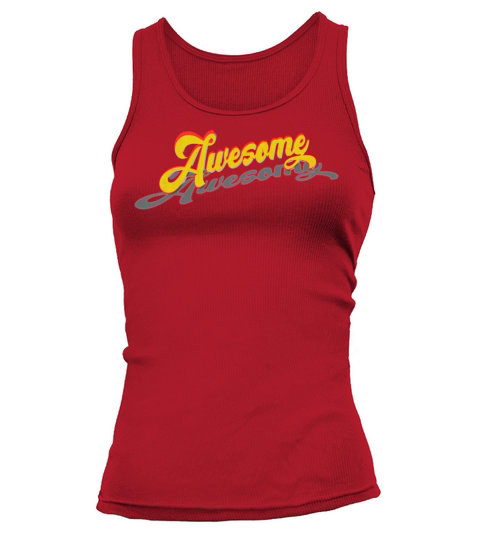 Awesome Vintage Lettering Tank top Woman