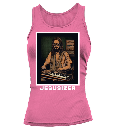 Jesusizer Vintage Jesus Synthesizer Analog Synth Tank top Woman