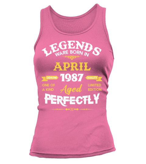 Vintage Aged To Perfection April 1987 Tank top Woman