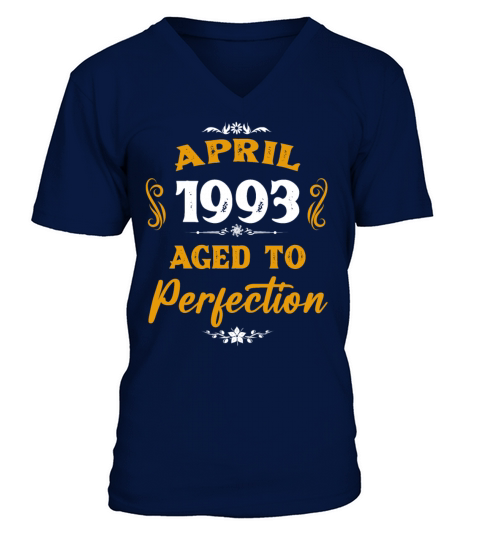 April 1993 Vintage Birthday Present V-Neck T-shirt