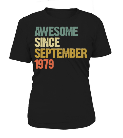 Awesome Since September 1979 Retro Vintage Gift Women's T-Shirt