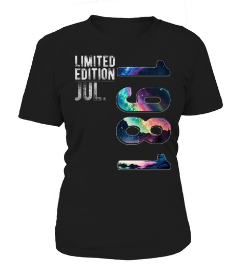 Limited Edition 1981 July Birthday Polar Lights Women's T-Shirt