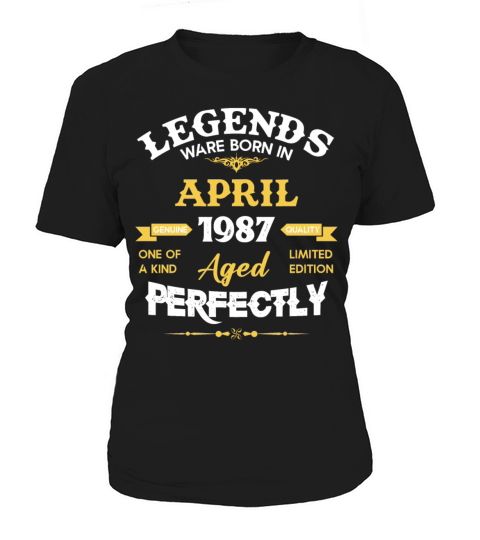 Vintage Aged To Perfection April 1987 Women's T-Shirt