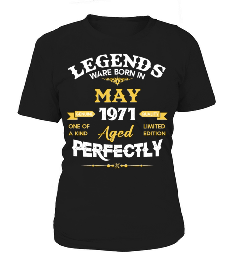 Vintage Aged To Perfection May 1971 Women's T-Shirt