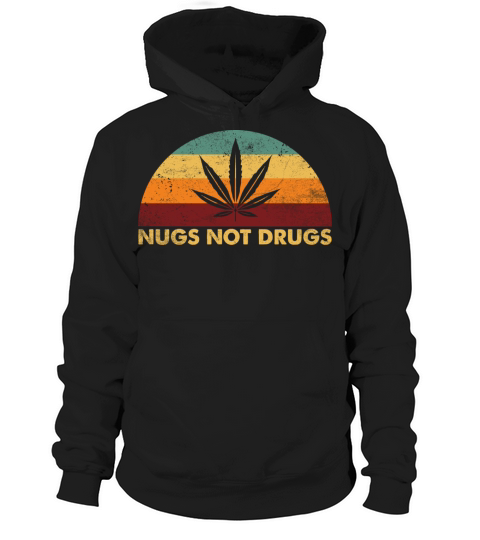 Vintage Retro Nugs Not Drugs Hoodie Unisex