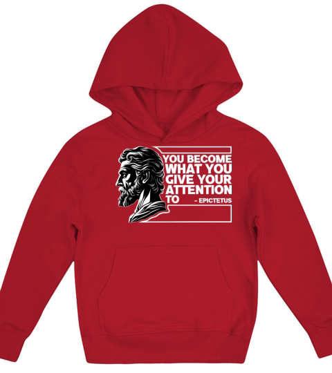 Epictetus Stoic Philosophy Quotes Inspiring Stoici Kids Hoodie