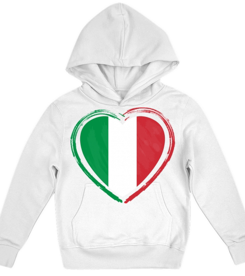 Italy Heart Vintage Flag Kids Hoodie