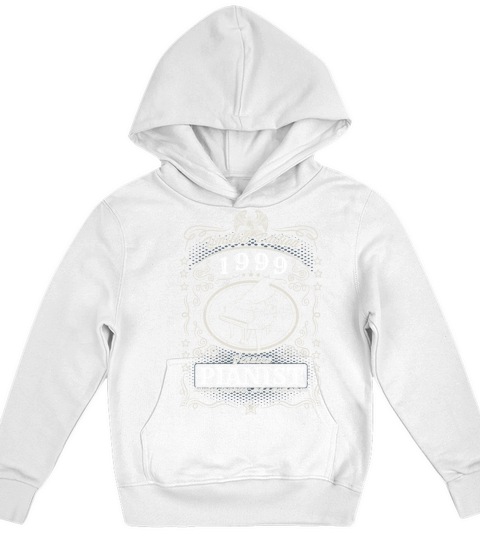 Vintage 1999 Pianist Birthday Gift Piano Player Kids Hoodie