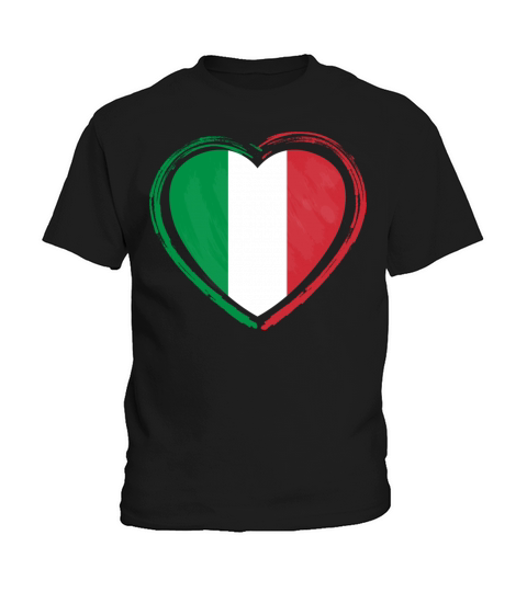 Italy Heart Vintage Flag Kids T-Shirt