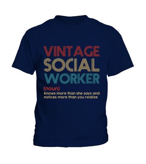 Social Worker idea Vintage Social Worker Kids T-Shirt