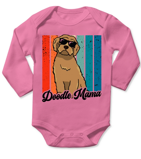 Womens Doodle Mama Labradoodle Goldendoodle Long Sleeve Baby One-Piece