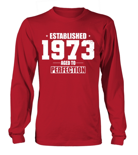 50th birthday vintage 1973 established 1973 Long sleeved Unisex