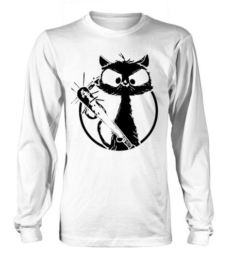 Halloween Retro Cat Vintage Cat Long sleeved Unisex