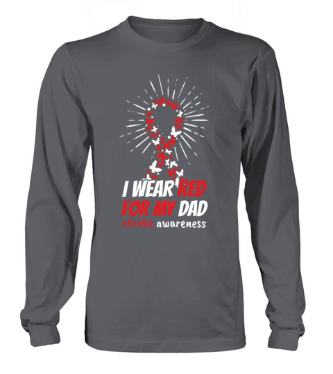May Red For Dad Stroke Awareness Month Long sleeved Unisex