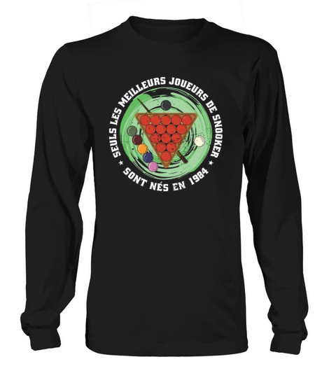 Snooker born in 1984 Vintage Birthday Snooker Long sleeved Unisex