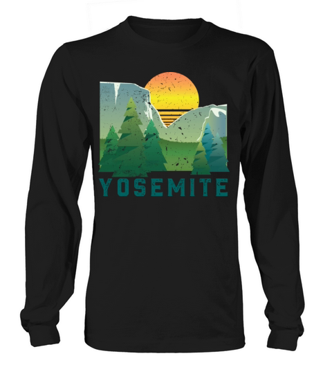 Vintage Yosemite Retro National Park Long sleeved Unisex