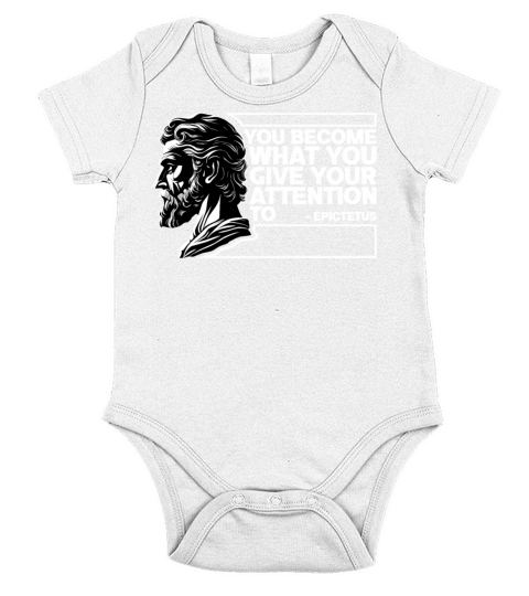 Epictetus Stoic Philosophy Quotes Inspiring Stoici Short Sleeve Baby One-Piece