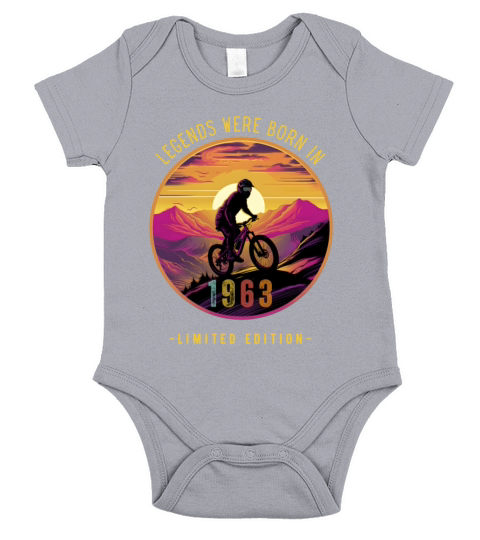 Legends of mountain biking were born in 1963 Short Sleeve Baby One-Piece