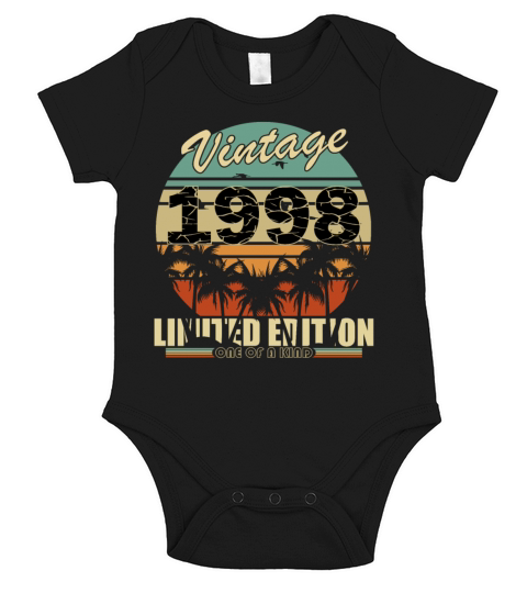 Vintage 1998 legend gift idea Short Sleeve Baby One-Piece