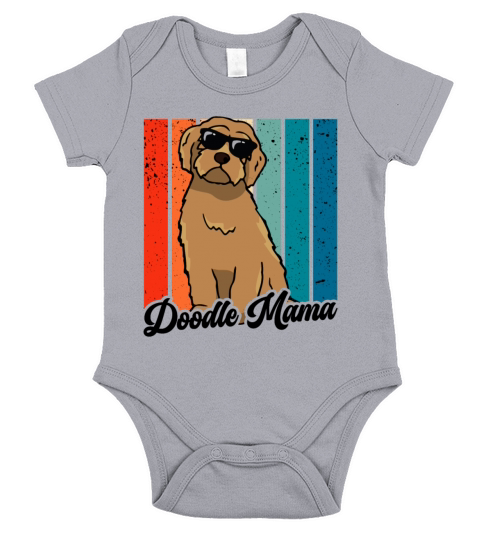 Womens Doodle Mama Labradoodle Goldendoodle Short Sleeve Baby One-Piece