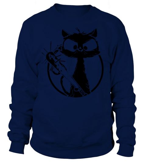 Halloween Retro Cat Vintage Cat Sweatshirt Unisex