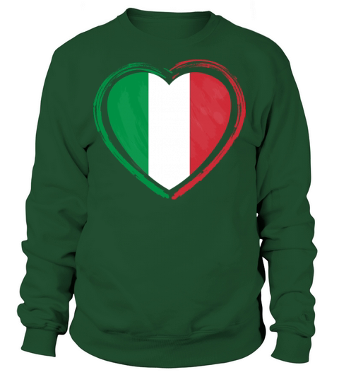 Italy Heart Vintage Flag Sweatshirt Unisex