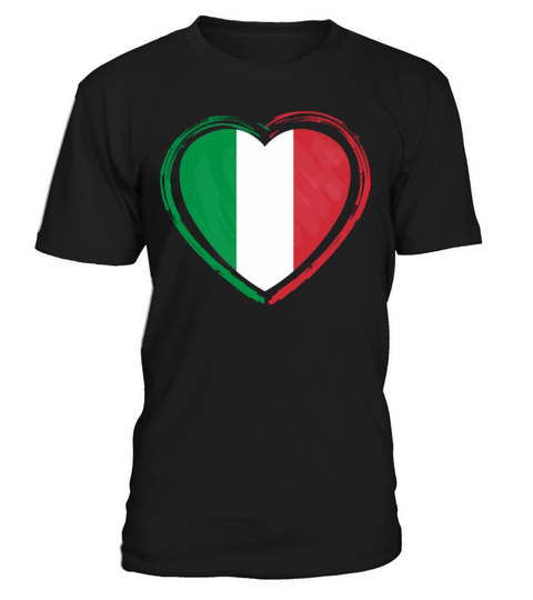 Italy Heart Vintage Flag T-Shirt Unisex